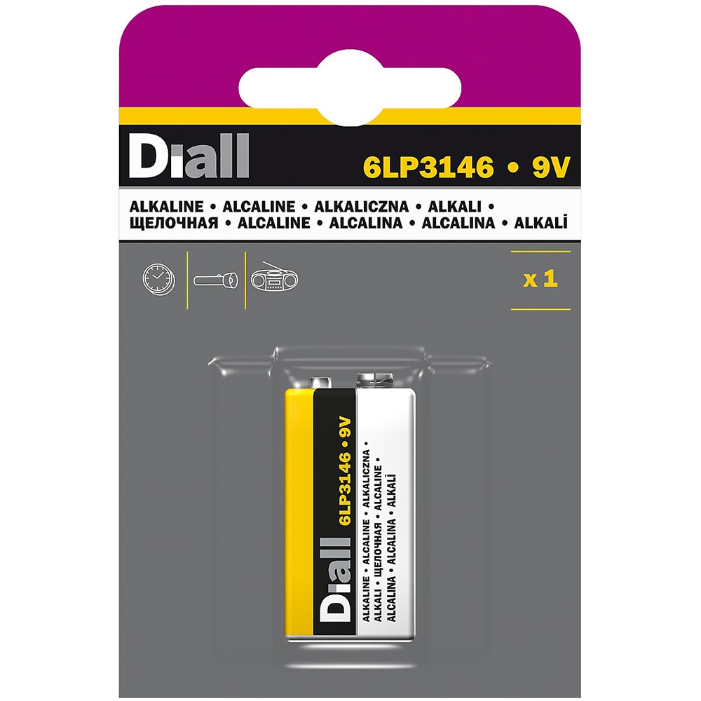 Baterie alcalina DIALL PP3, 9V