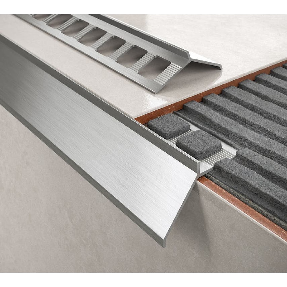 Profil placi ceramice DIALL 100569219, 2.5 m, argintiu