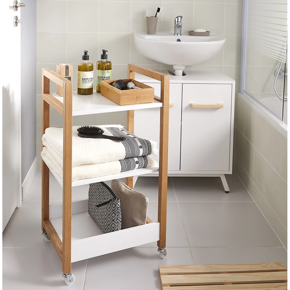 Dulap baie GOODHOME Nantua, 44.5 x 36 x 80 cm, alb