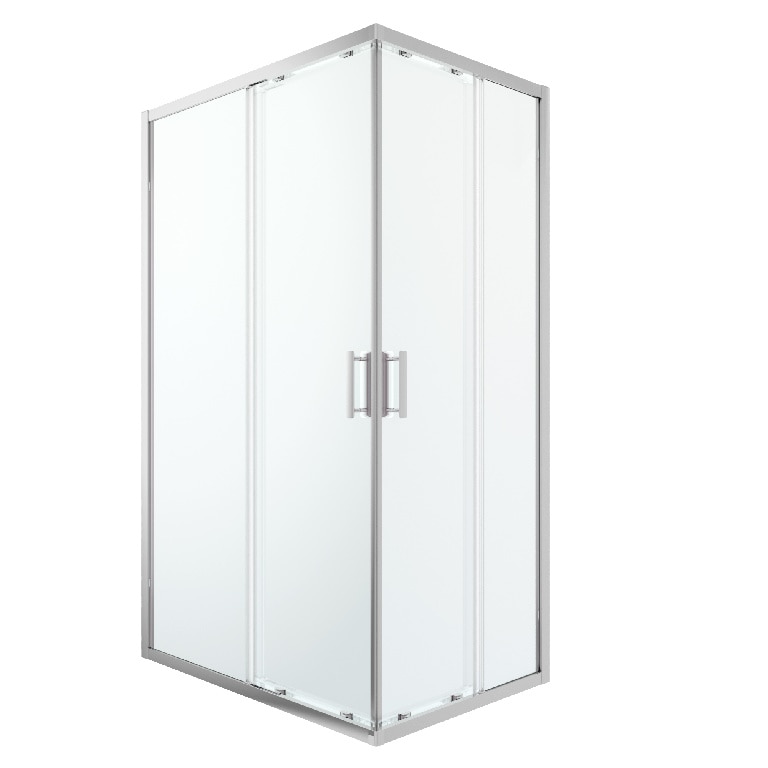 Cabina dus standard GoodHome Beloya, dreptunghiulara, 120 x 80 x 195 cm, sticla securizata 8mm, profil crom