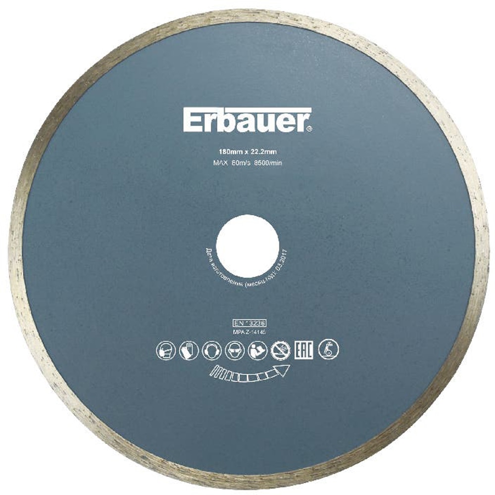 Disc polizor ERBAUER, 180mm