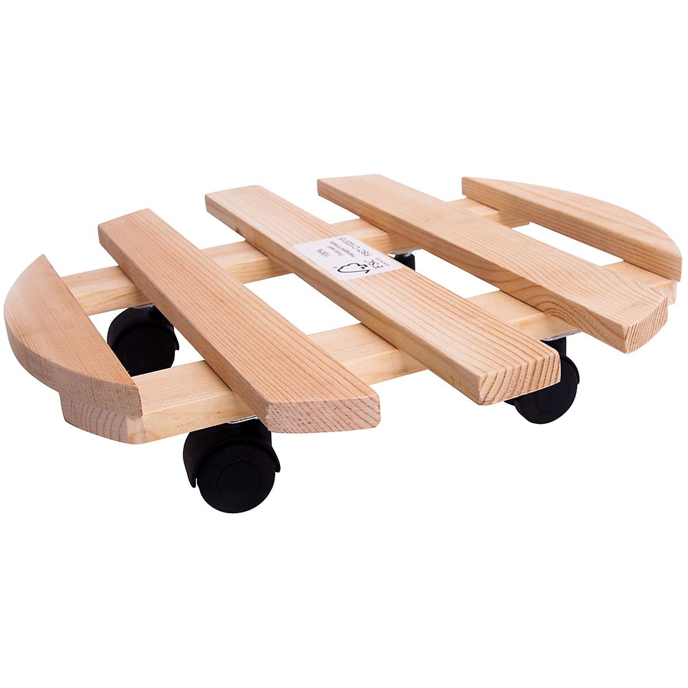 Suport ghiveci DIALL, lemn, D 35 cm, maro