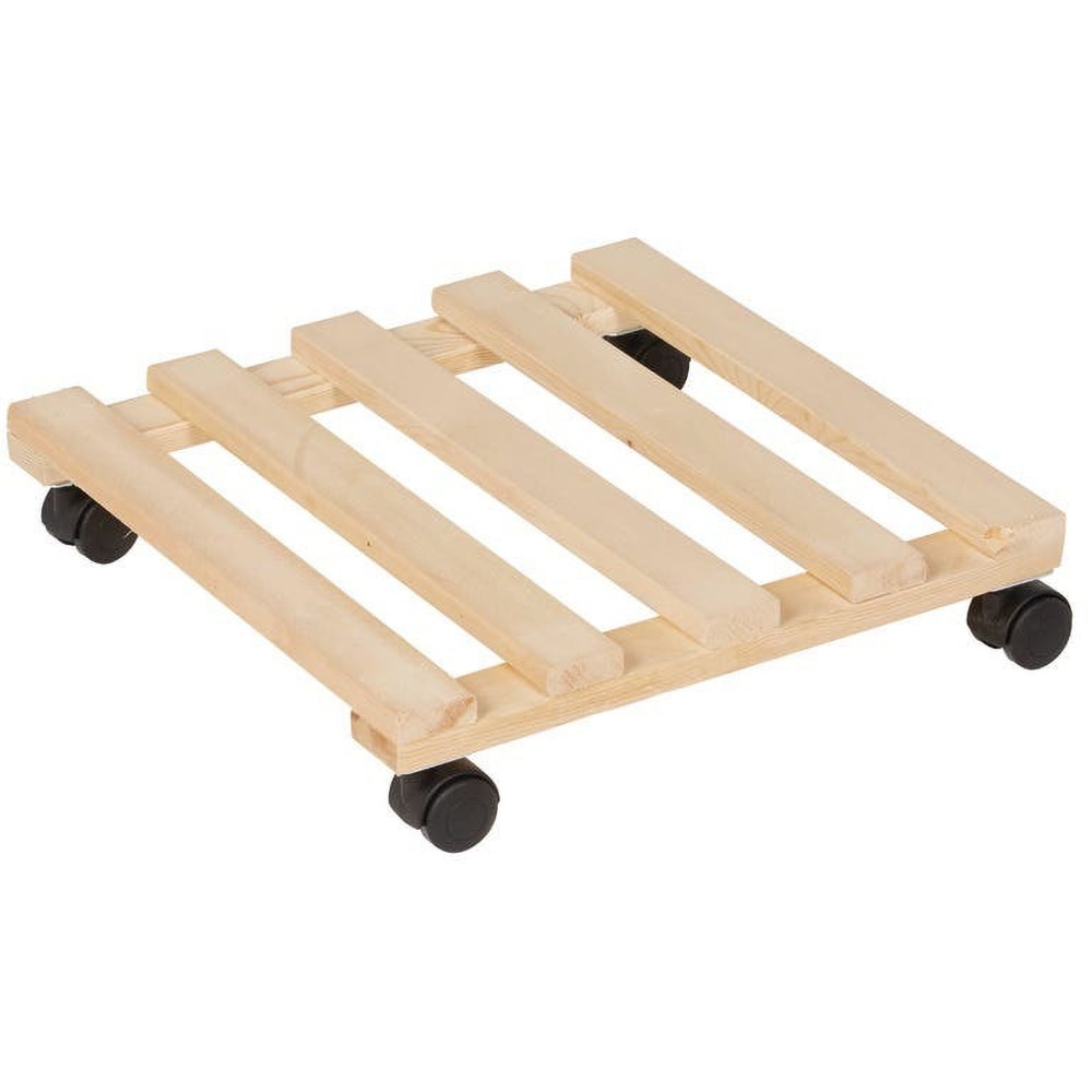 Suport ghiveci DIALL, lemn, 35 x 35 cm, maro