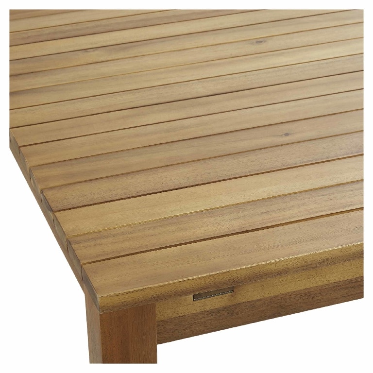 Masa de gradina extensibila, lemn, natur, dreptunghiulara, 8 persoane, 228 x 90 x 75 cm • GoodHome denia