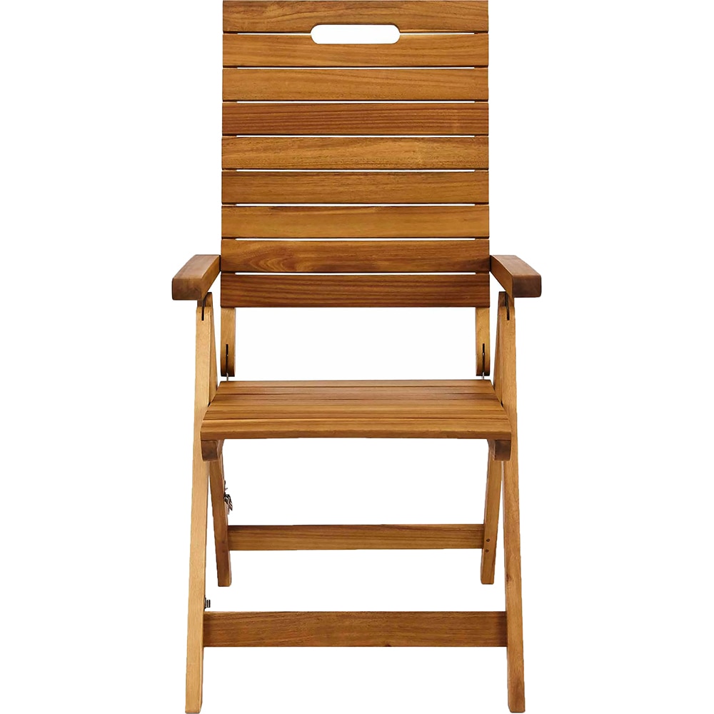 Scaun terasa GOODHOME Denia, lemn, 86 x 86 x 107 cm, maro