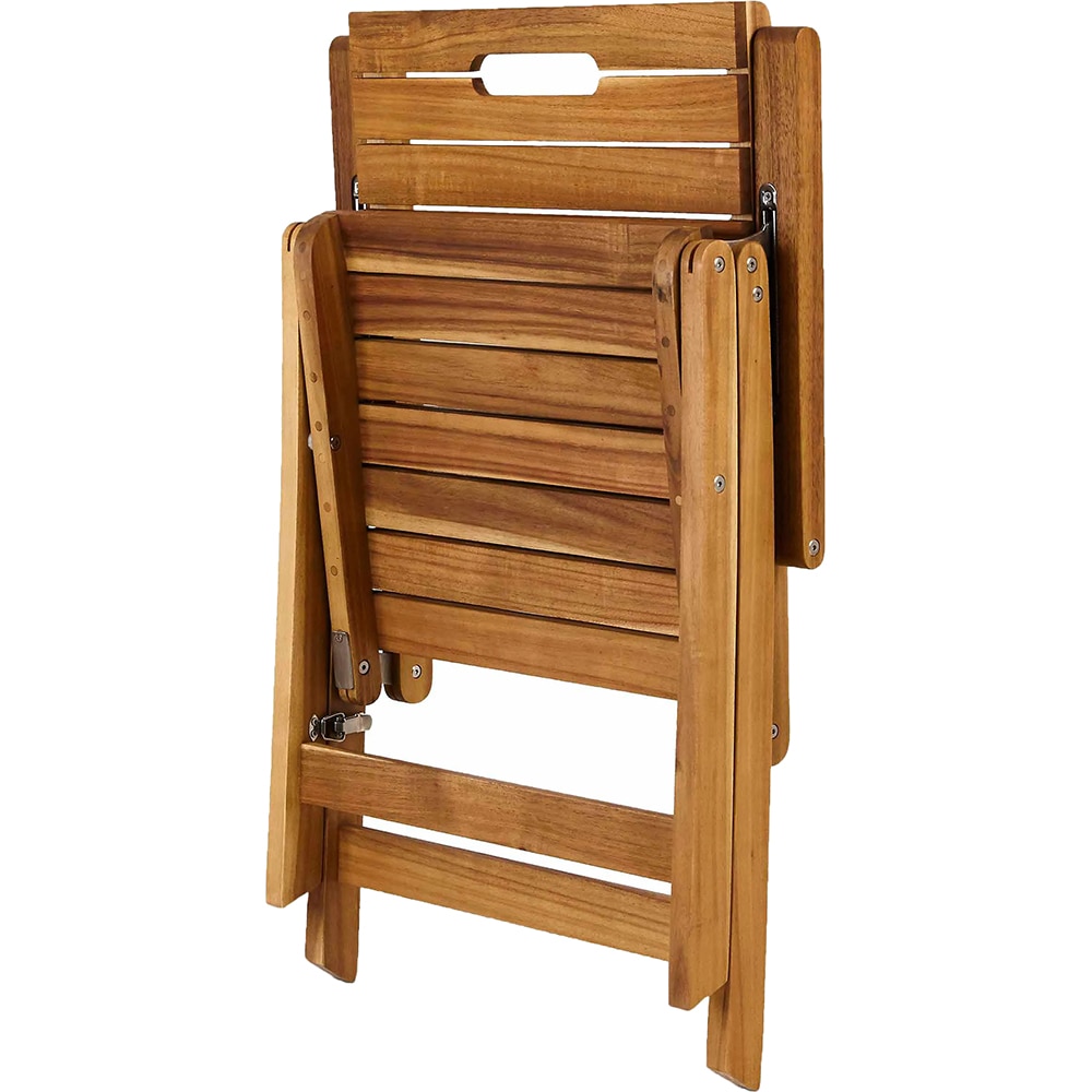 Scaun terasa GOODHOME Denia, lemn, 86 x 86 x 107 cm, maro