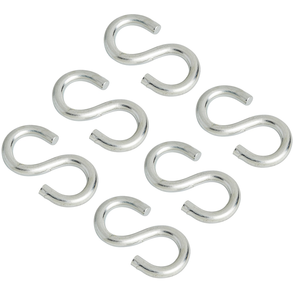 Carlig tip S DIALL, 3 x 3 cm, sarcina maxima 7 kg, otel, gri, 6 buc