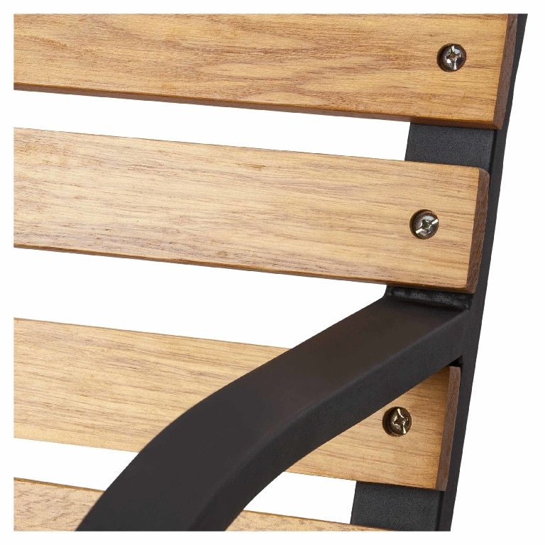 Banca de gradina si parc, cadru metalic + lemn, 64 x 81 cm Norfolk