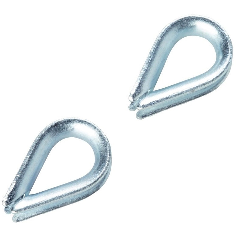 Bride ovale cabluri DIALL, metal, 6mm, argintiu 2buc