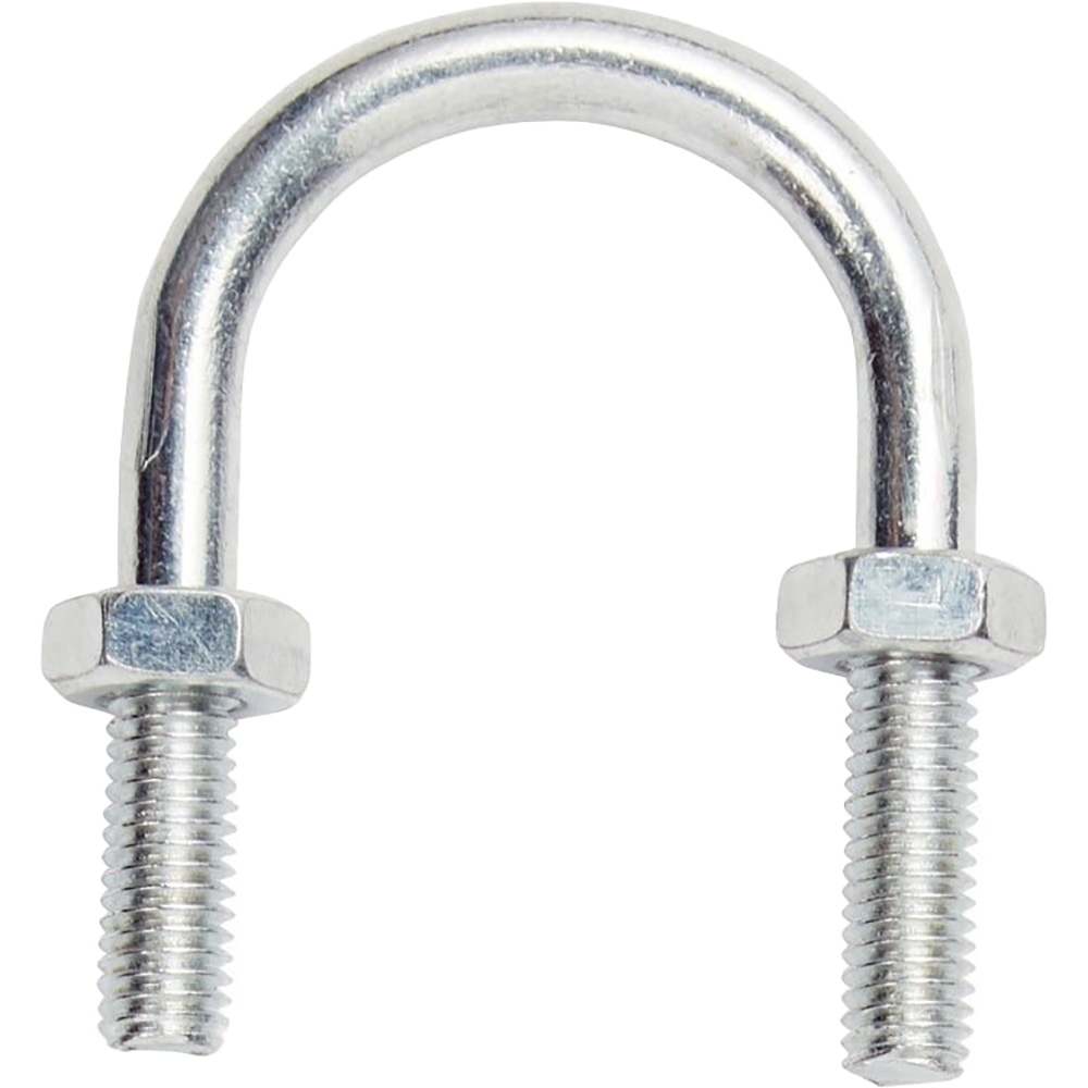 Surub U 8 mm DIALL, 27 x 48 x 28 mm, otel zincat, argintiu, 2 buc