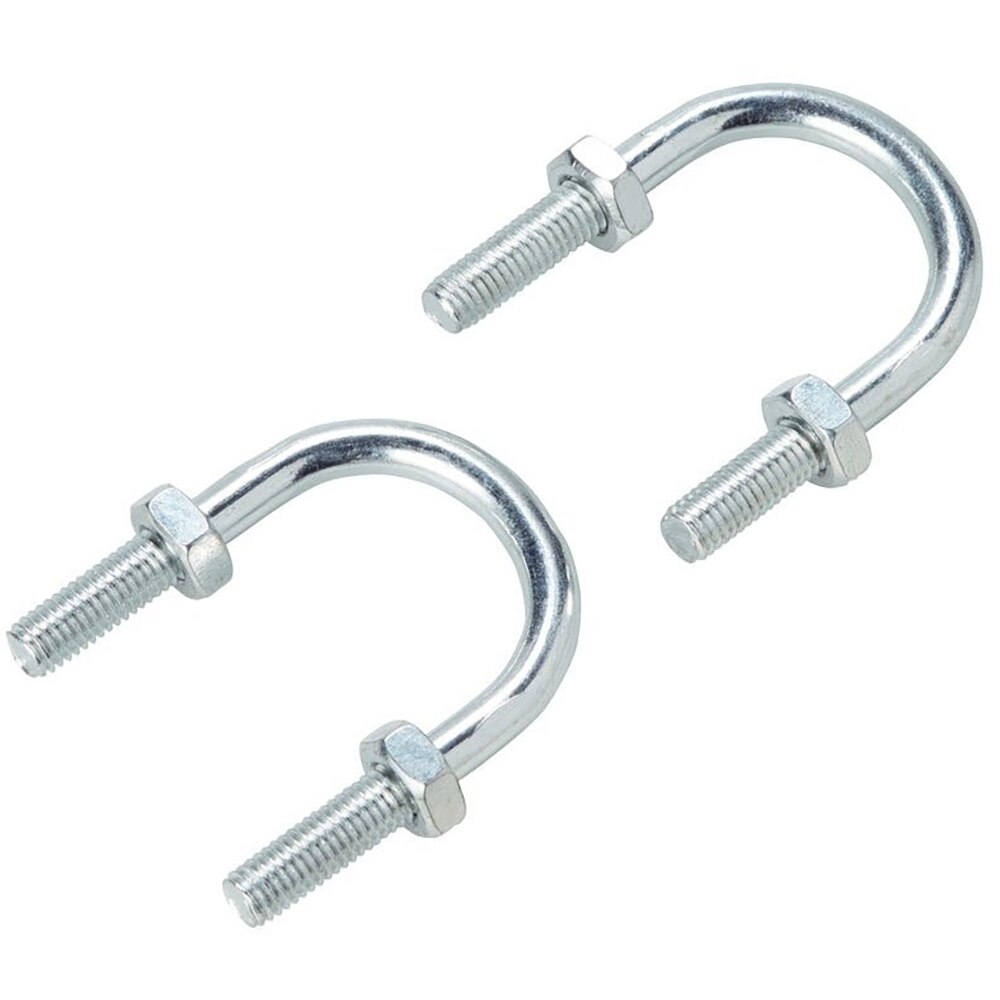 Surub U 8 mm DIALL, 27 x 48 x 28 mm, otel zincat, argintiu, 2 buc