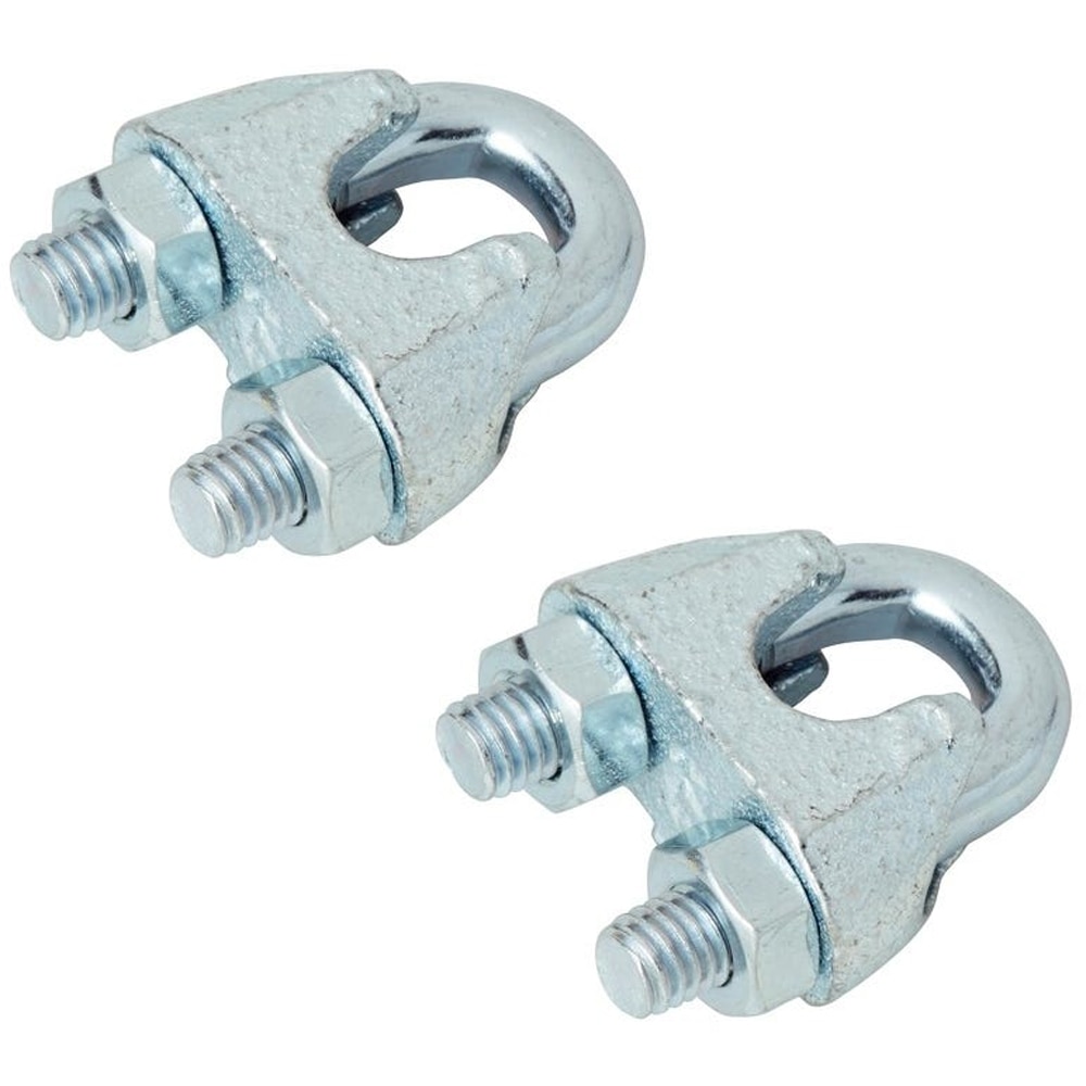 Bride cabluri DIALL, metal, 8mm, argintiu 2buc