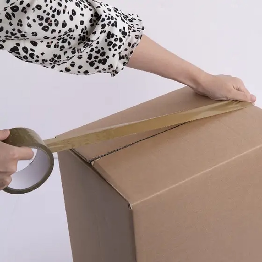 Set banda adeziva SITE 100581043, 50 mm x 50 m, 2 buc, maro