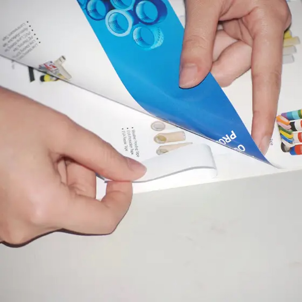 Banda auto-adeziva DIALL 100581057, 50 mm x 25 m, alb