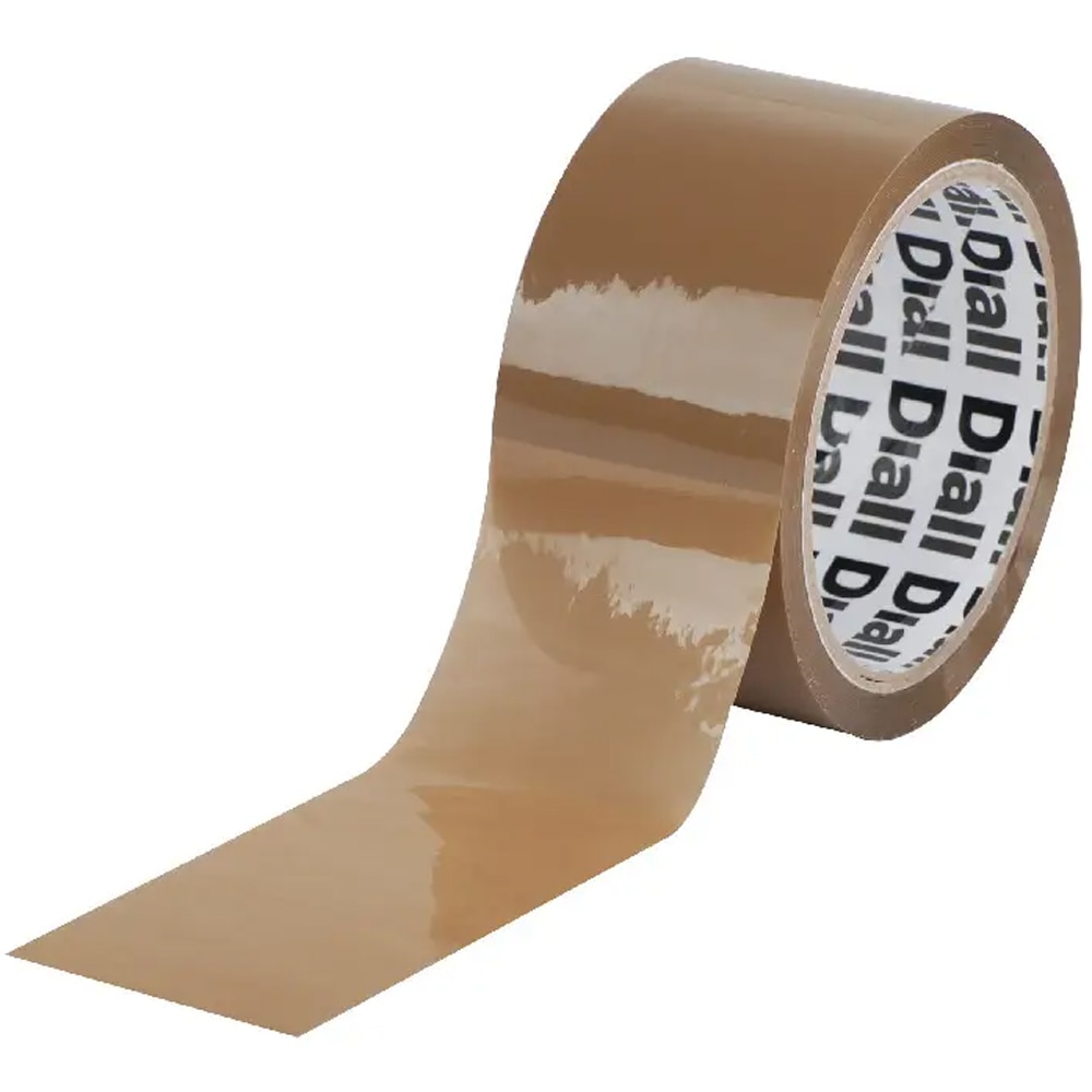 Banda adeziva DIALL Easytear 100581062, 50 mm x 50 m, maro