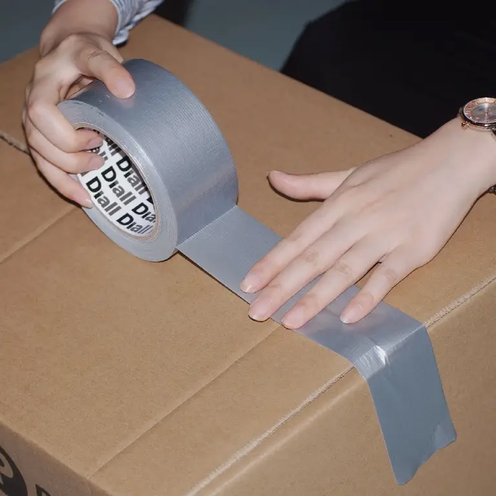 Banda reparatii DIALL 100581072, 50 mm x 50 m, argintiu