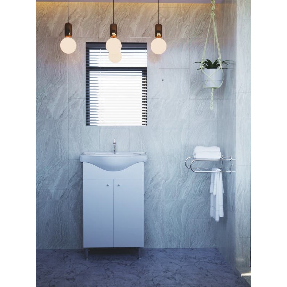 Set mobilier baie Joy, 47 x 33 x 78 cm, alb