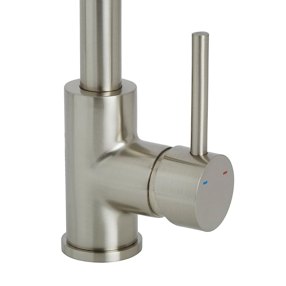 Baterie bucatarie COOKE&LEWIS Katiki, alama, nichel