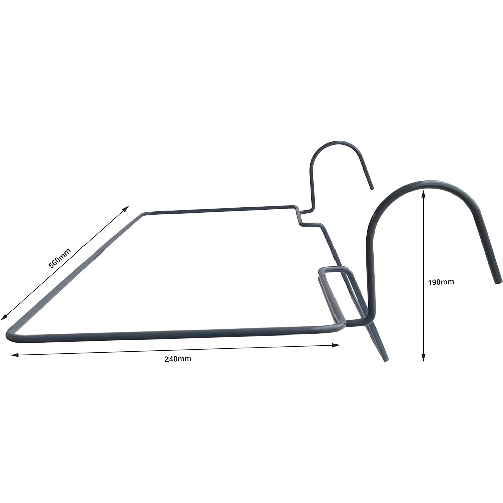 Suport ghiveci BLOOMA, 59 x 24 cm, metal, gri