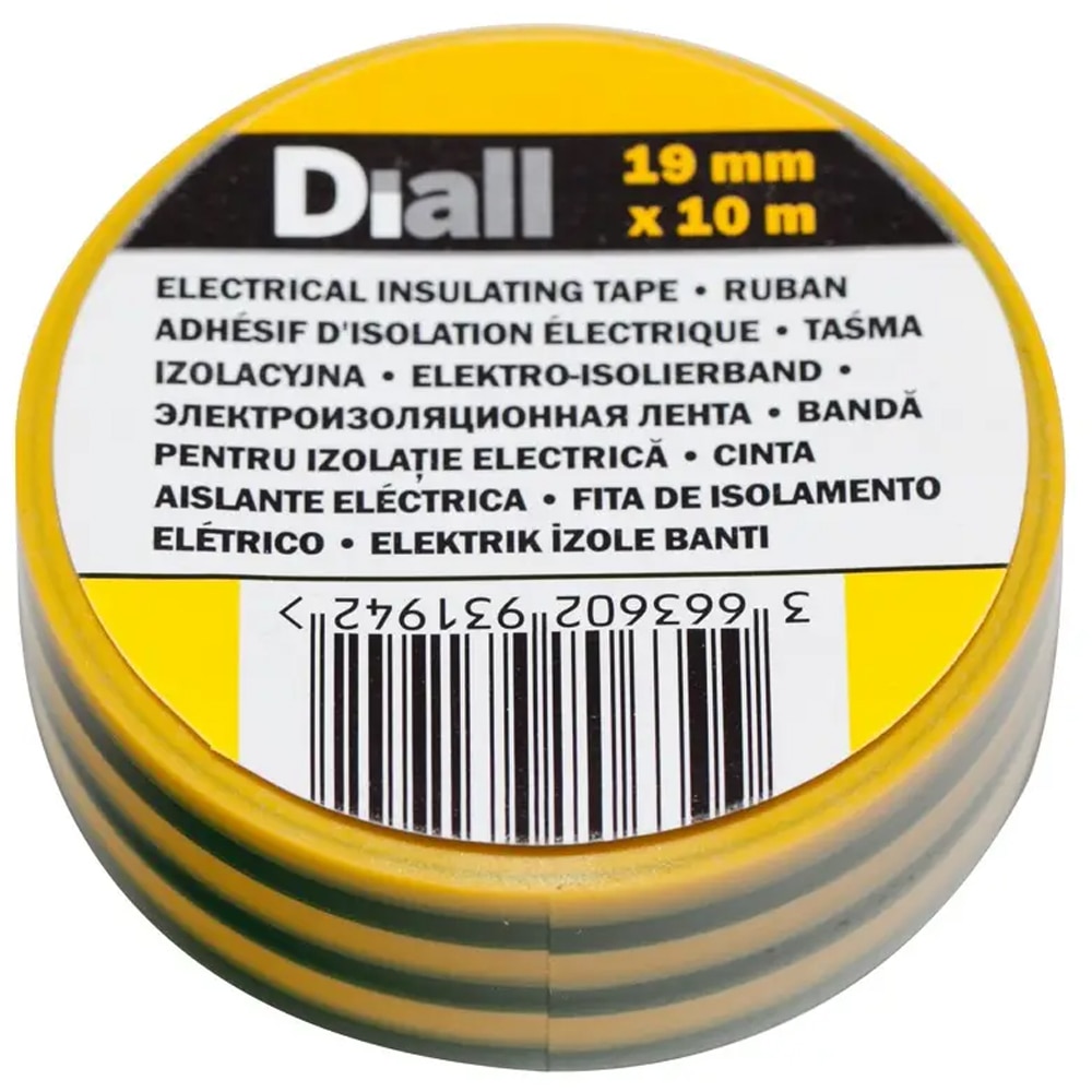 Banda izolatoare DIALL 100584732, 19 mm x 10 m, multicolor