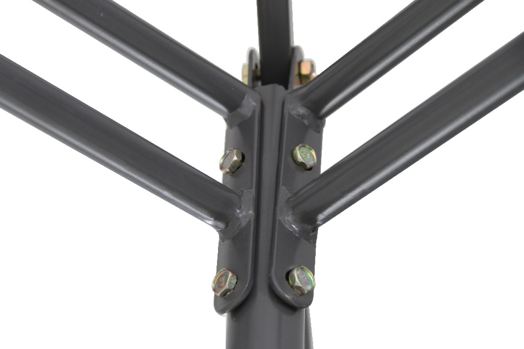 Pavilion gradina BLOOMA Shamal, otel, 300 x 300 cm, gri inchis