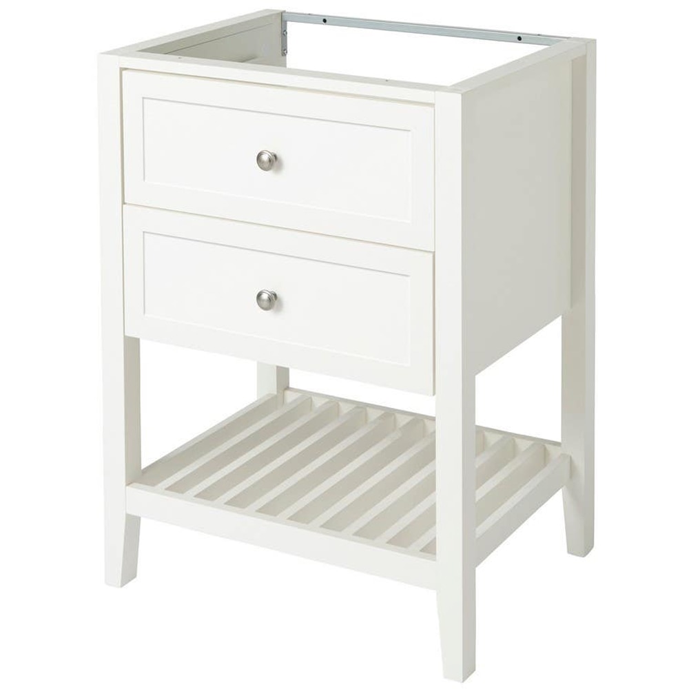 Baza lavoar GOODHOME Perma, 2 sertare, 60 x 45 x 80.6 cm, alb