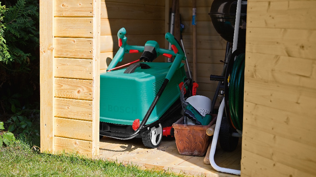 Masina de tuns gazon, motor electric, Bosch, 1400 W, latime taiere 37 cm, sac colector 40 L