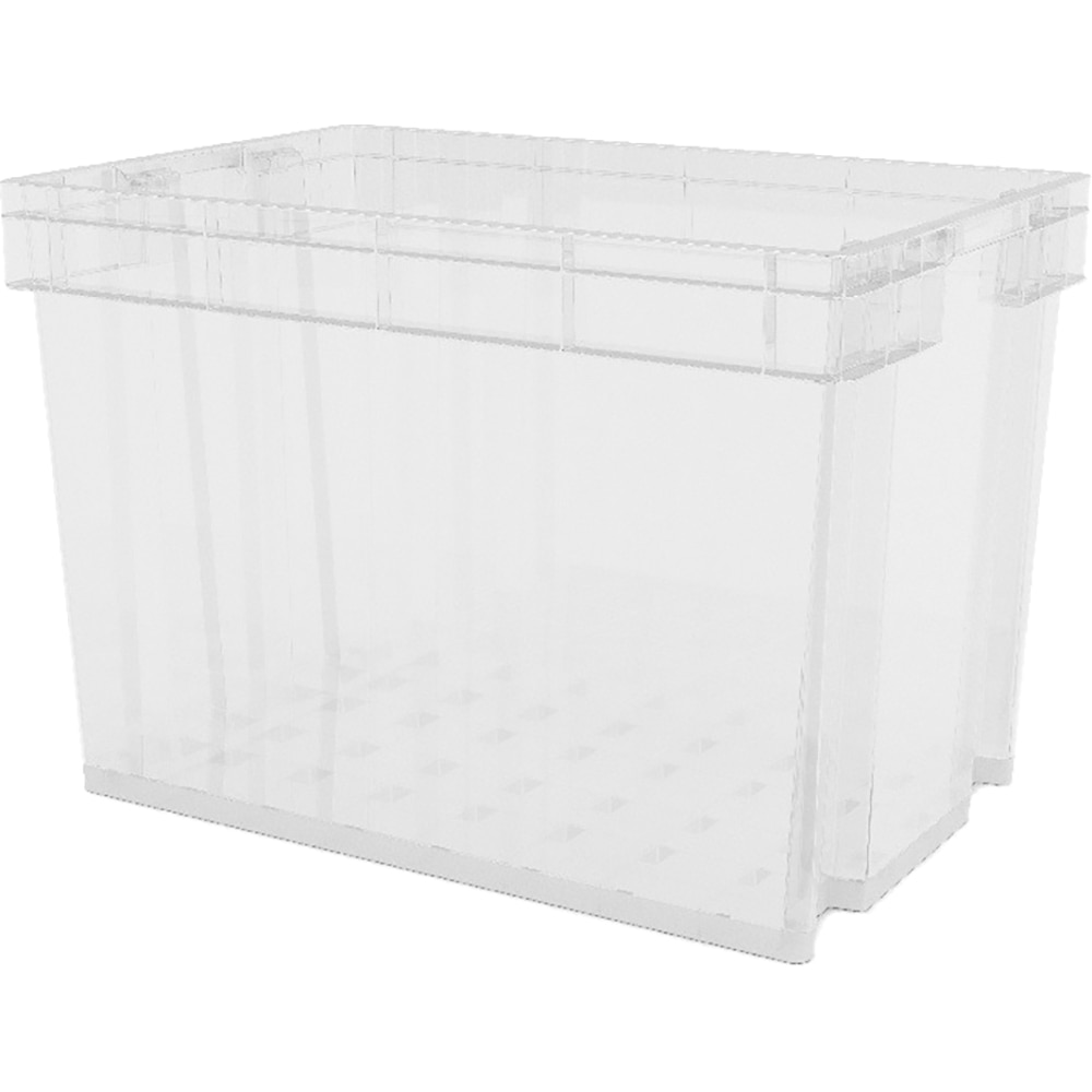 Ladita compacta FORM, 58.5 x 37.3 x 40 cm, 68 l, polipropilena, transparenta