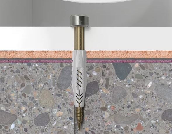 Set fixare WC, 6 x 70 mm, alama, 1 bucata