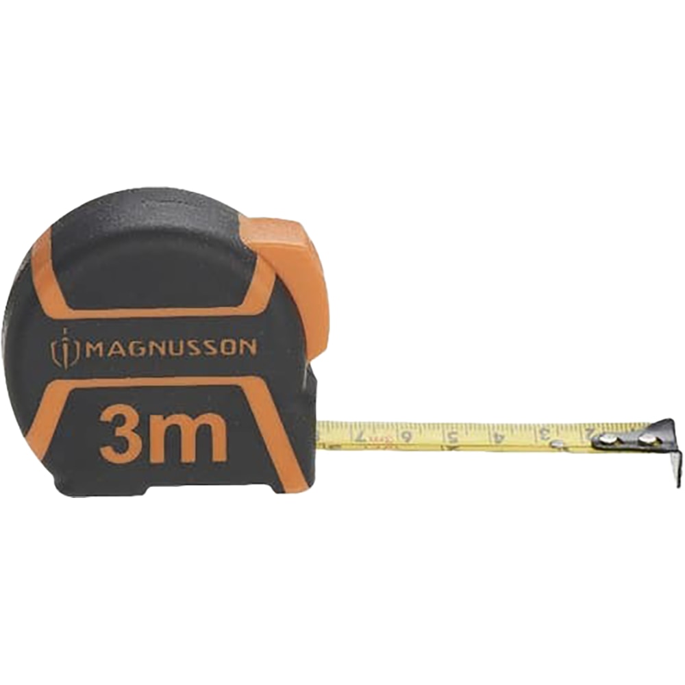 Ruleta magnetica MAGNUSSON, 3 m, plastic ABS, negru