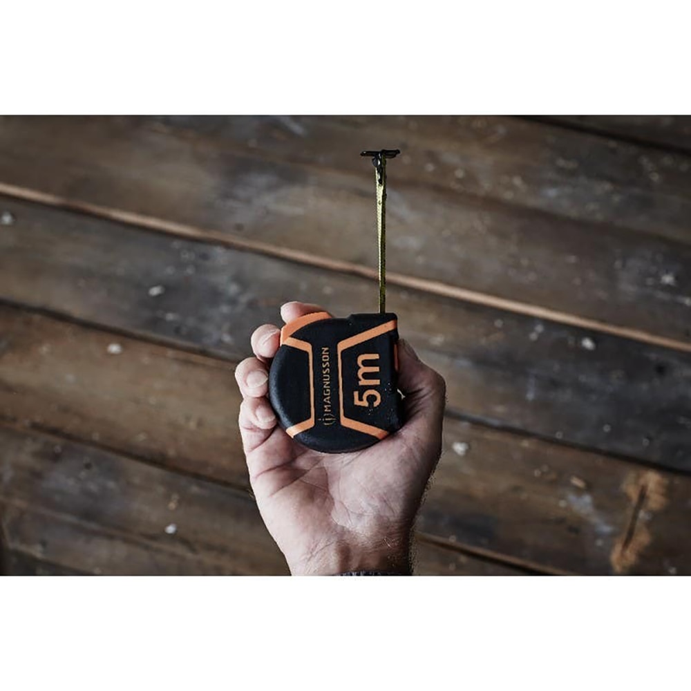 Ruleta magnetica MAGNUSSON, 5 m, plastic ABS, negru