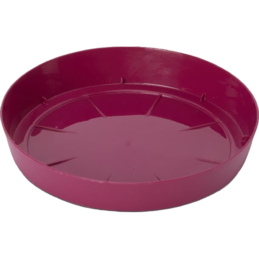 Farfurie ghiveci rotunda BLOOMA, plastic, 15.5 cm, roz