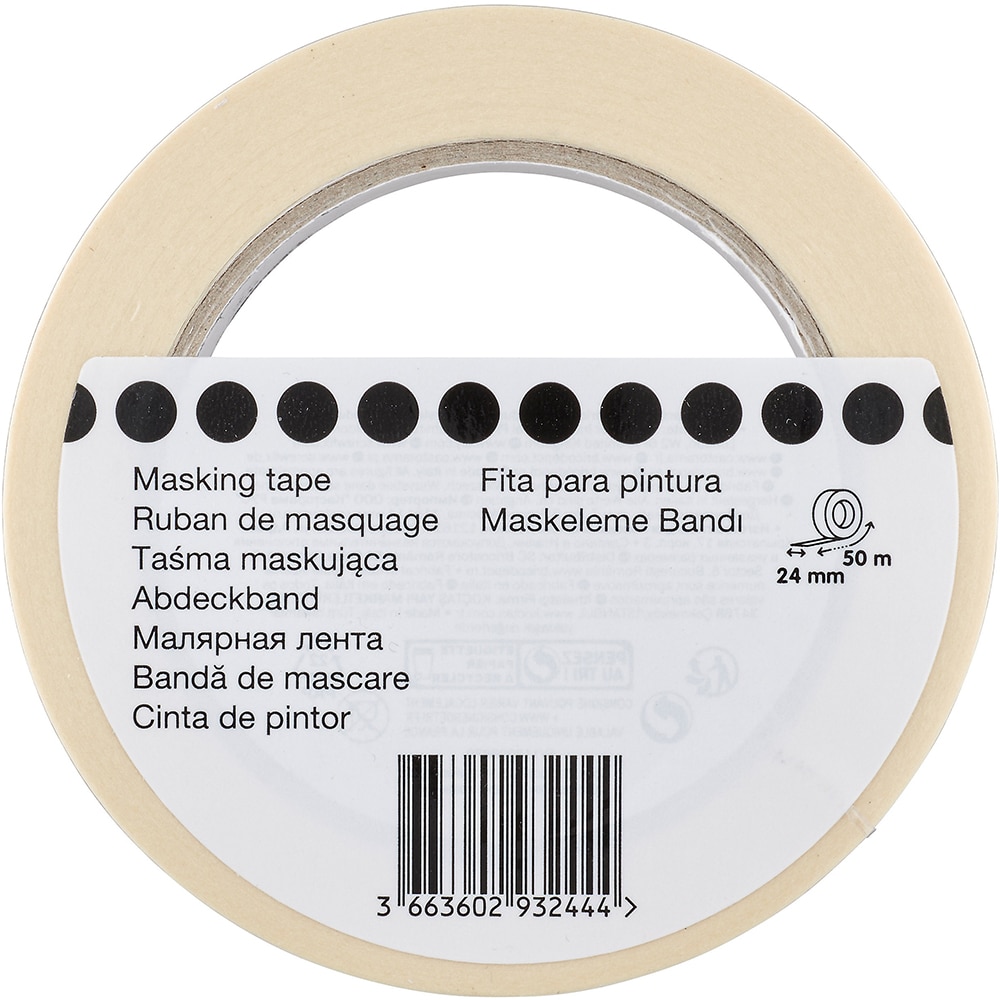 Banda pentru mascare Fibrex, 24 mm x 50 m, bej