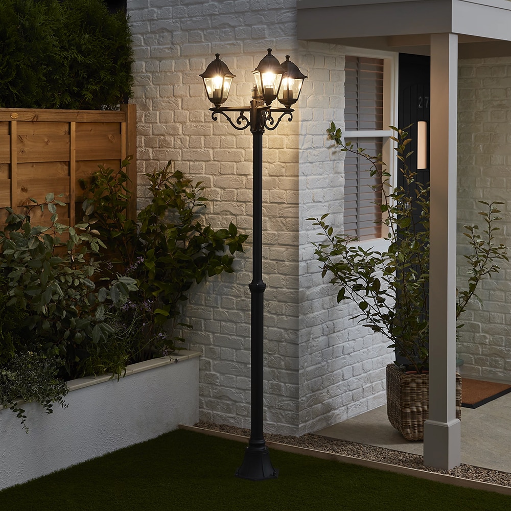 Stalp BLOOMA Varennes, E27, 60W, IP44, negru