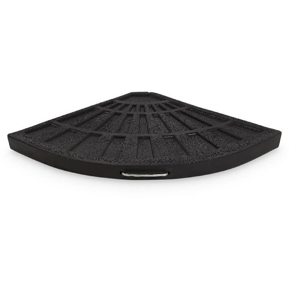 Placa contragreutate suport umbrela Tivano, ciment, negru