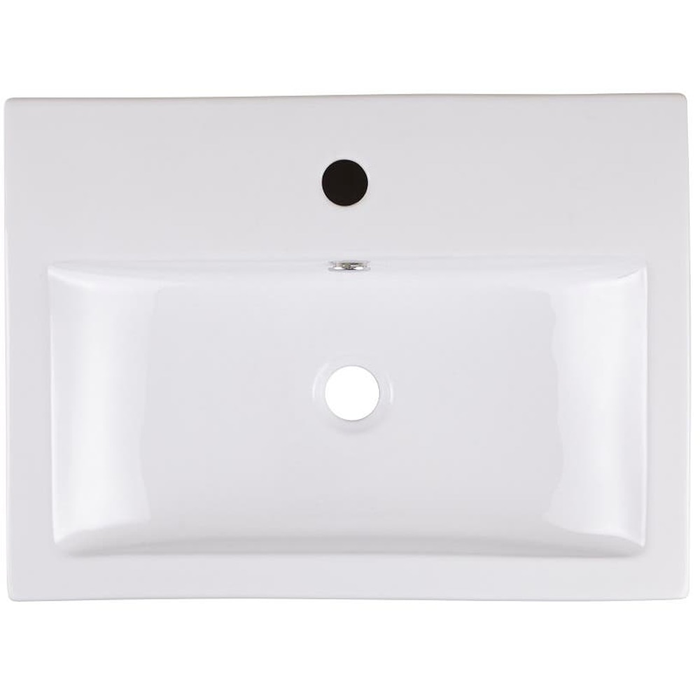 Lavoar pe blat GOODHOME Albena, ceramica, 54 x 40.5 cm, alb lucios