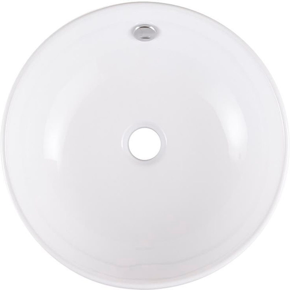 Lavoar pe blat GOODHOME Nura, ceramica, 40.5 cm, alb lucios