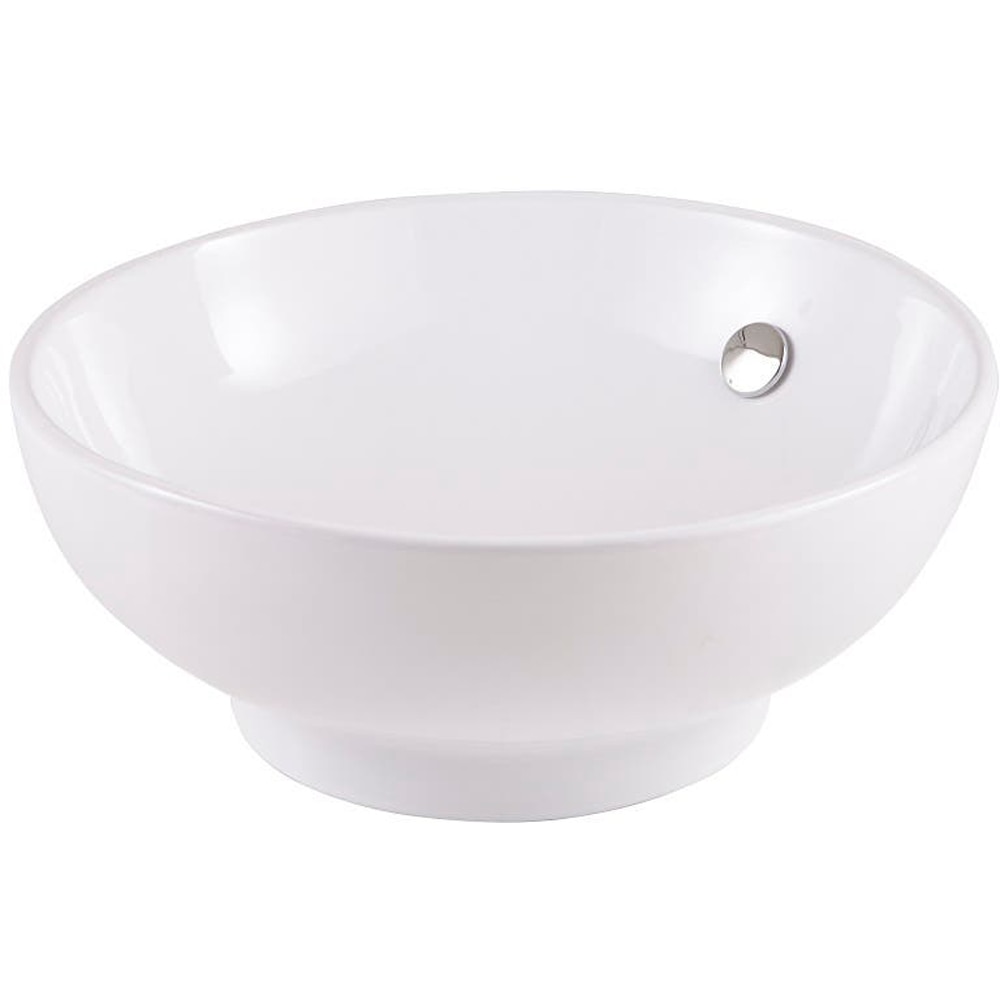 Lavoar pe blat GOODHOME Nura, ceramica, 40.5 cm, alb lucios