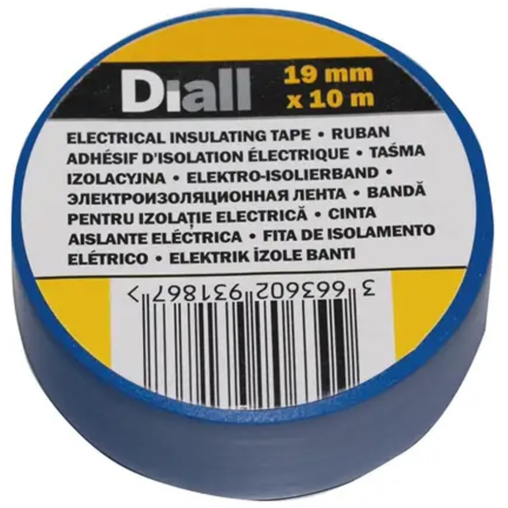 BANDA IZOLATOARE DIALL 19 X 10000 MM ALBSTRU