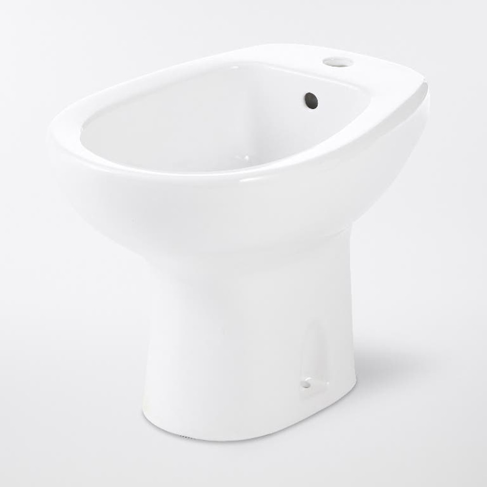 Bideu stativ GOODHOME Baciu, 35.5 x 54.5 x 38 cm, ceramica, alb