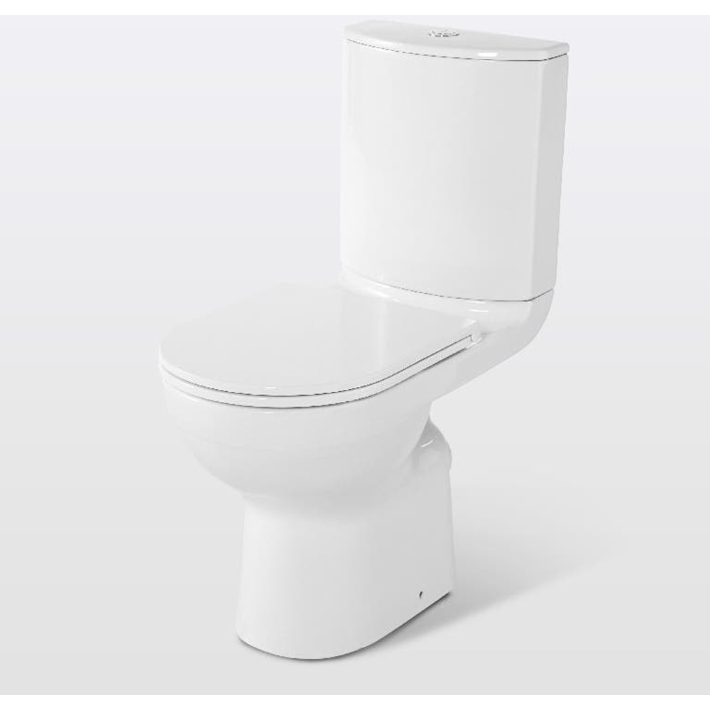 Set vas WC si rezervor GOODHOME Cavally, montare pe pardoseala, portelan, 3/6 l, alb