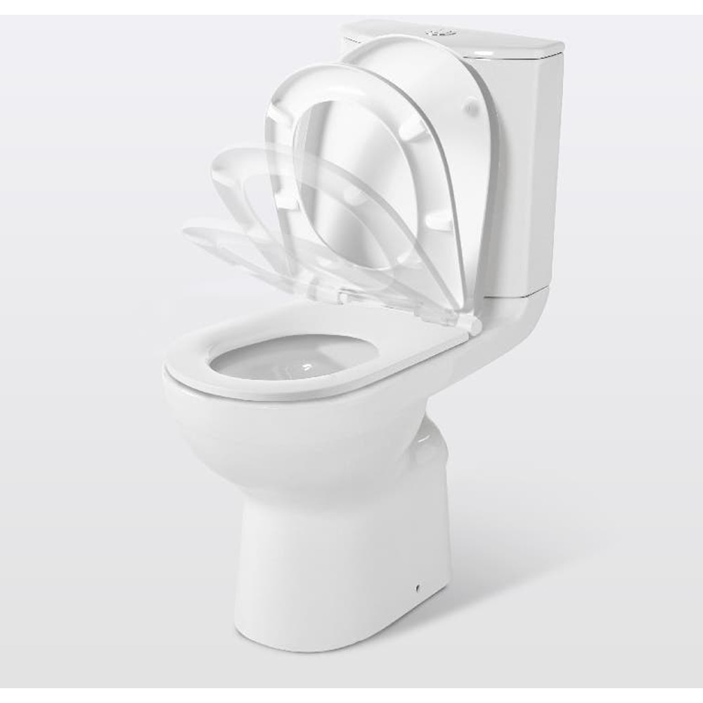 Set vas WC si rezervor GOODHOME Cavally, montare pe pardoseala, portelan, 3/6 l, alb