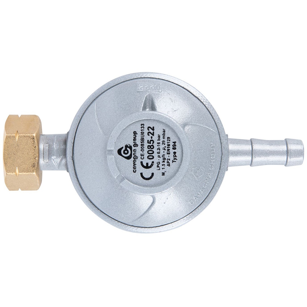 Set regulator de presiune si furtun Landmann, 1 m, portocaliu