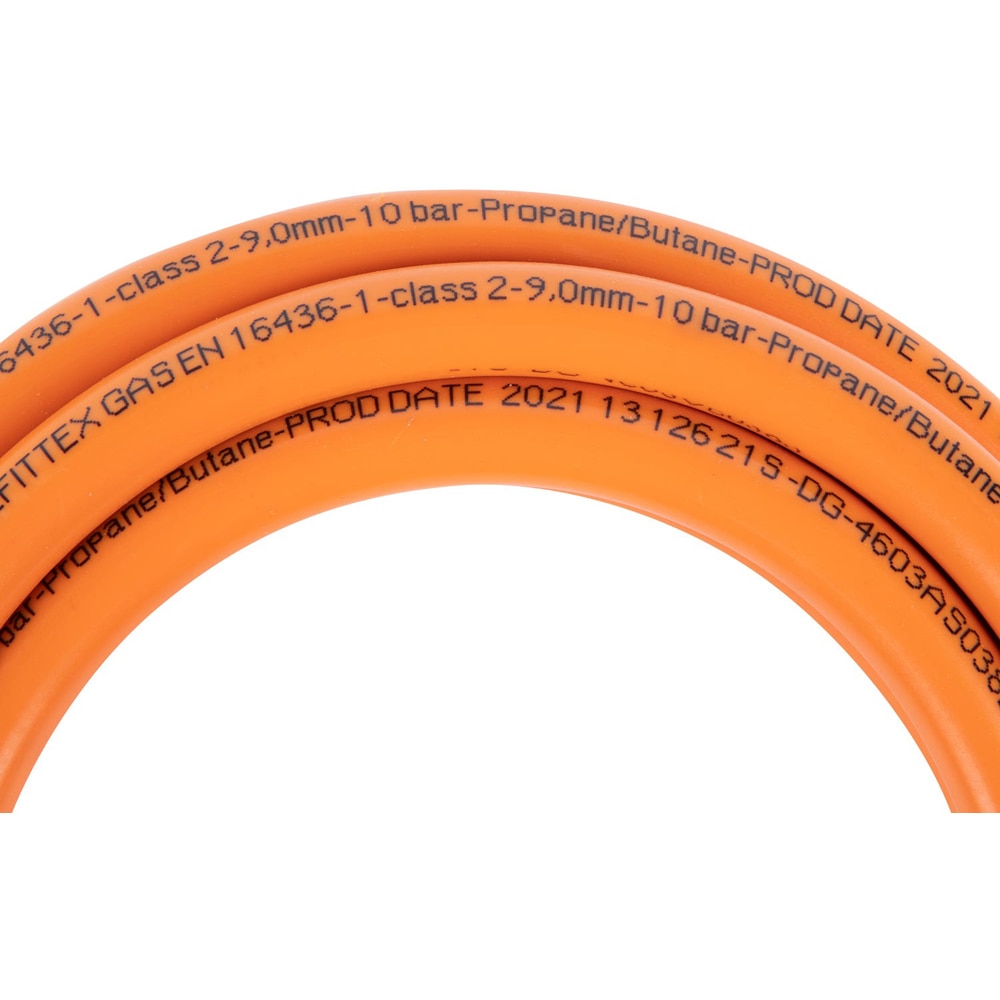 Furtun gaz cu coliere de prindere Landmann, 3m