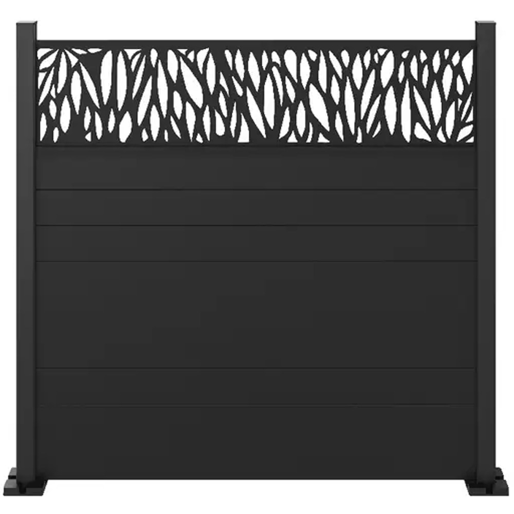 Panou decor KLIKSTROM Neva Mo.2, 179 x 44 x 2.1cm, aluminiu, gri