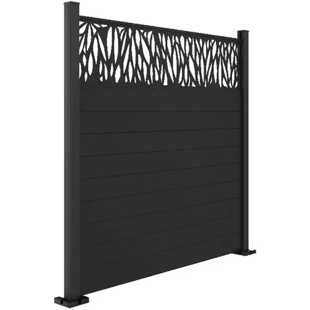 Panou decor KLIKSTROM Neva Mo.2, 179 x 44 x 2.1cm, aluminiu, gri