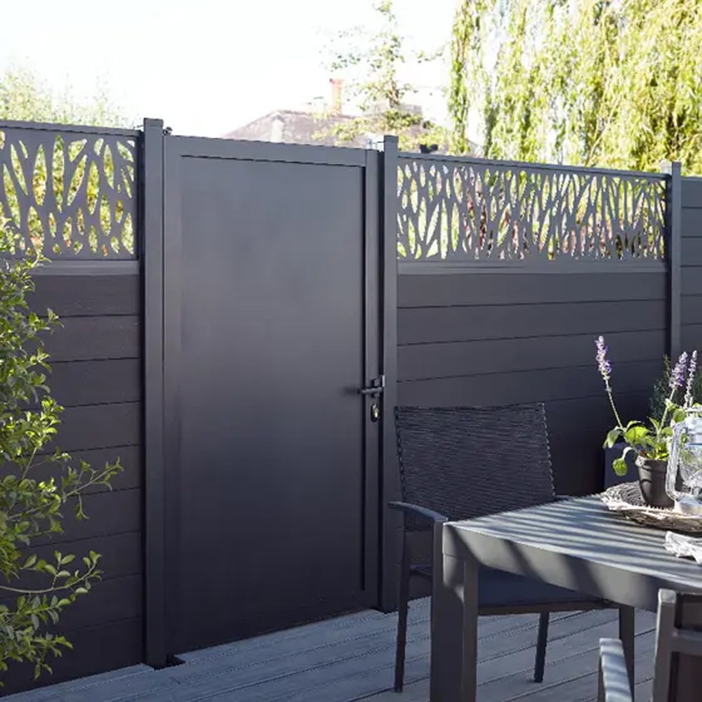 Panou decor KLIKSTROM Neva Mo.2, 179 x 44 x 2.1cm, aluminiu, gri