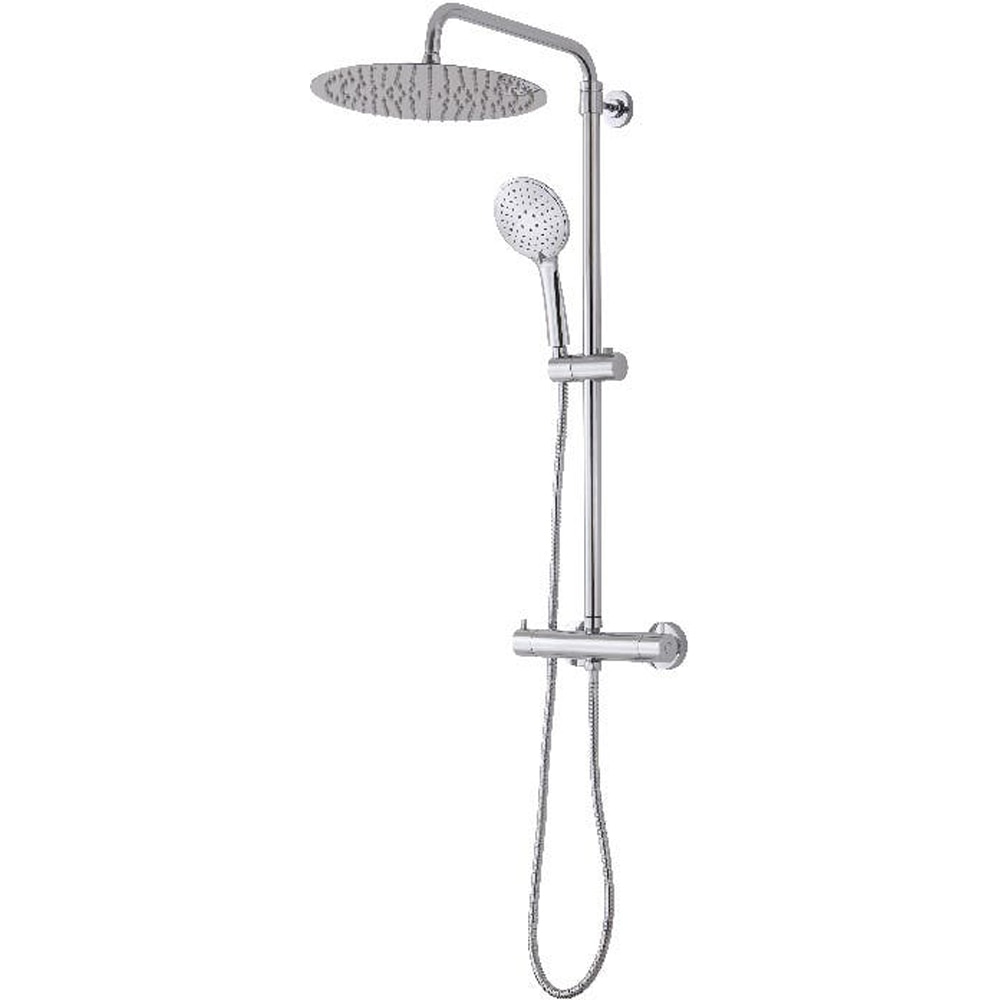 Sistem dus COOKE & LEWIS Solani, termostat, 3 functii, crom