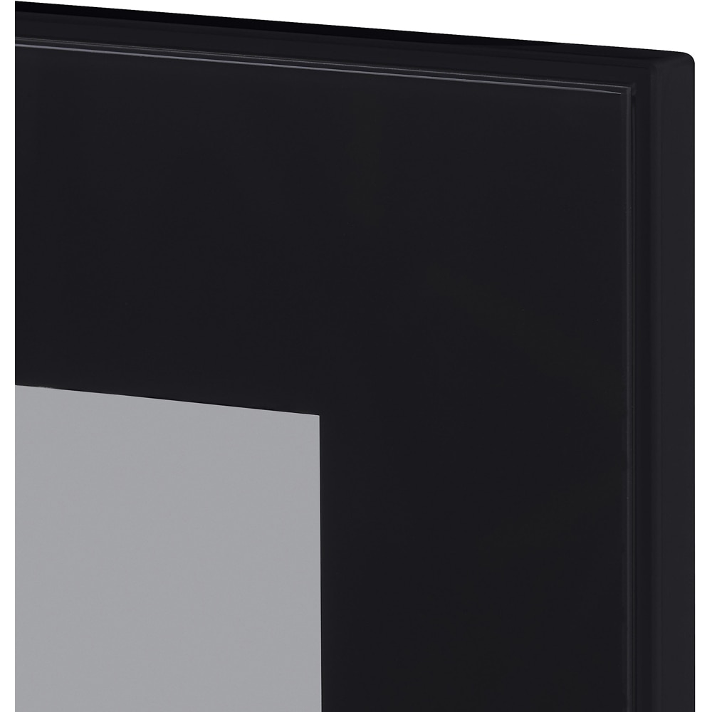 Front usa GOODHOME Winterana, sticla, 39.7 x 71.5 x 2 cm, negru