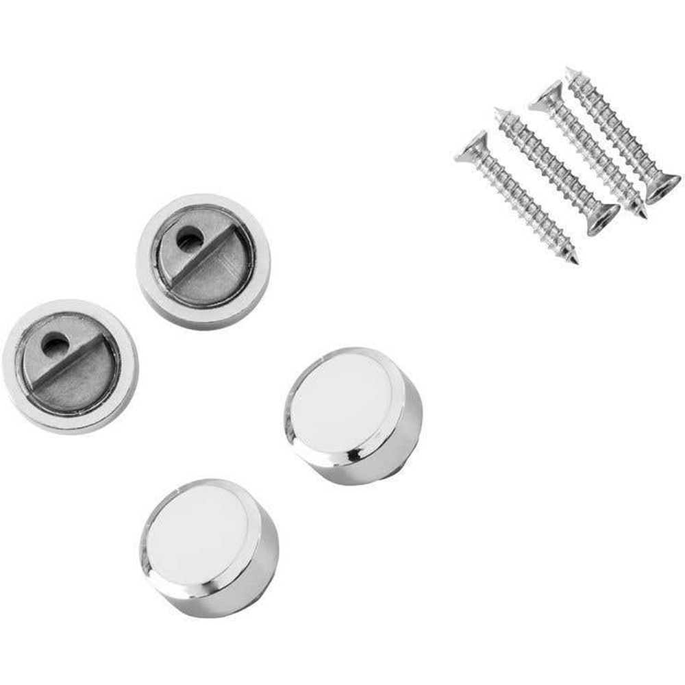 Agatatoare oglinda GOODHOME Kinmel, zamac, 2 x 0.7 x 2 cm, 4 bucati, gri